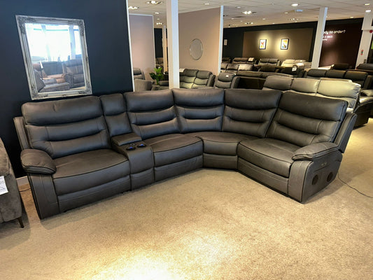 Cinema Corner Sofa - Smart Tech Power Recliner With Drinks Coolers & Extensive Features - 2C1C
