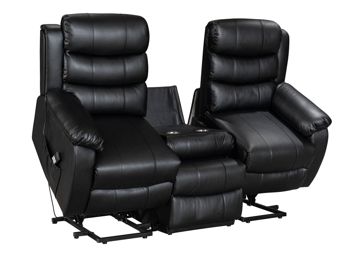 Dual Motor Uplift Rise & Recliner Bundle 3 Seater + 2 Seater Sofa Set Suite Couch