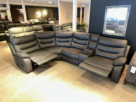 Cinema Corner Sofa - Smart Tech Power Recliner With Drinks Coolers & Extensive Features - 2C1C