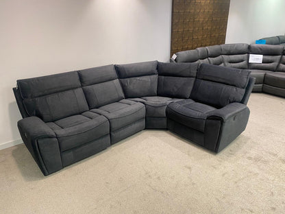 SPECIAL OFFER! Ronan Reversible Fabric Electric Recliner Corner Sofa With USB Ports LHF