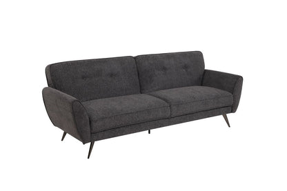 (Back In Stock 30th Sept) Athens Dark Grey Fabric 3 Seater Sofa Bed With Click-Clack Design