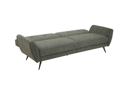 Athens Green Fabric 3 Seater Sofa Bed With Click-Clack Design