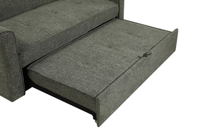(Back In Stock 30th Sept) Soho Green 3 Seater Fabric Sofa Bed with Adjustable Backrest