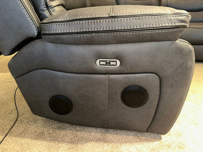 Cinema Corner Sofa - Smart Tech Power Recliner With Drinks Coolers & Extensive Features - 2C1C