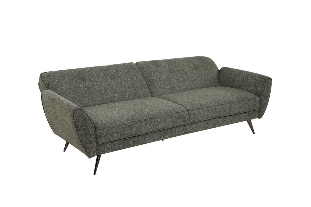 Athens Green Fabric 3 Seater Sofa Bed With Click-Clack Design