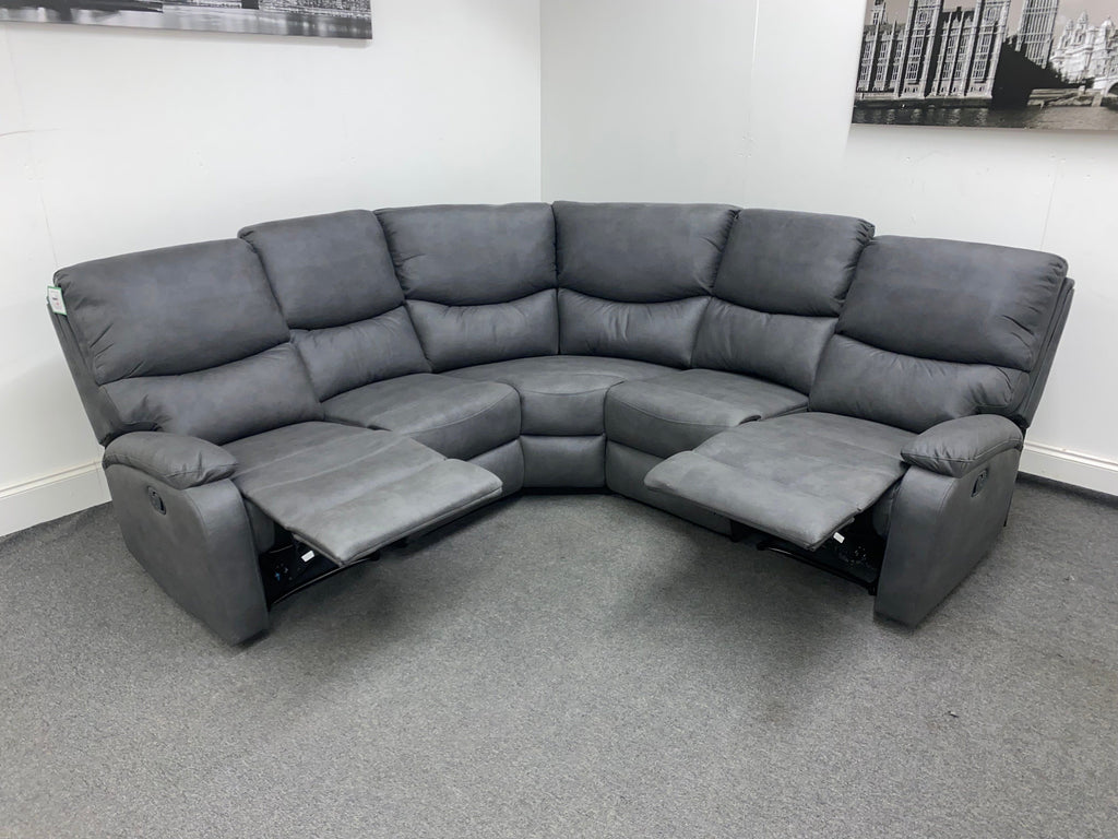 ’Willow’ Dark Grey Fabric Recliner Modular 2C2 Corner Sofa Sofas