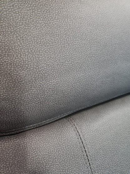 ‘Ronan' 2c2 Electric Recliner Easy Clean Microfibre Grey Tech Fabric Corner Sofa + USB Charging Ports - Reversible