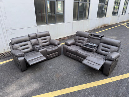 (Pre Order Promo Deal!) Chelsea Dark Grey, Light Grey, Or Brown Easy Clean Suede Fabric Cinema Sofa Set | 3 Seater + 2 Seater + Armchair or 3+2 | Online Only