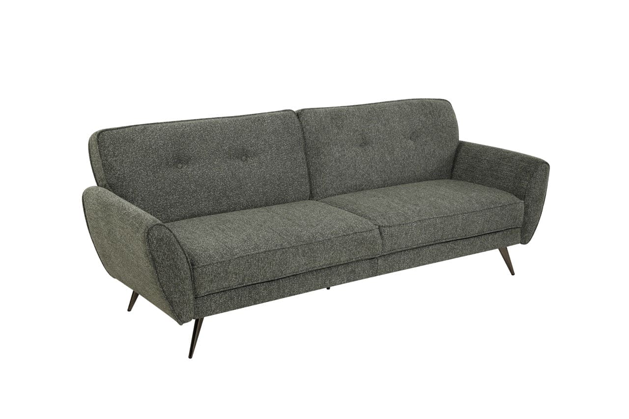 Athens Green Fabric 3 Seater Sofa Bed With Click-Clack Design