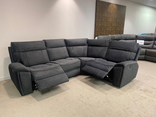 SPECIAL OFFER! Ronan Reversible Fabric Electric Recliner Corner Sofa With USB Ports LHF
