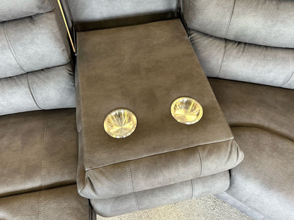 "Willow" Dark Grey Easy Clean Fabric Large 3C2 Recliner Modular Corner Sofa | Couch |