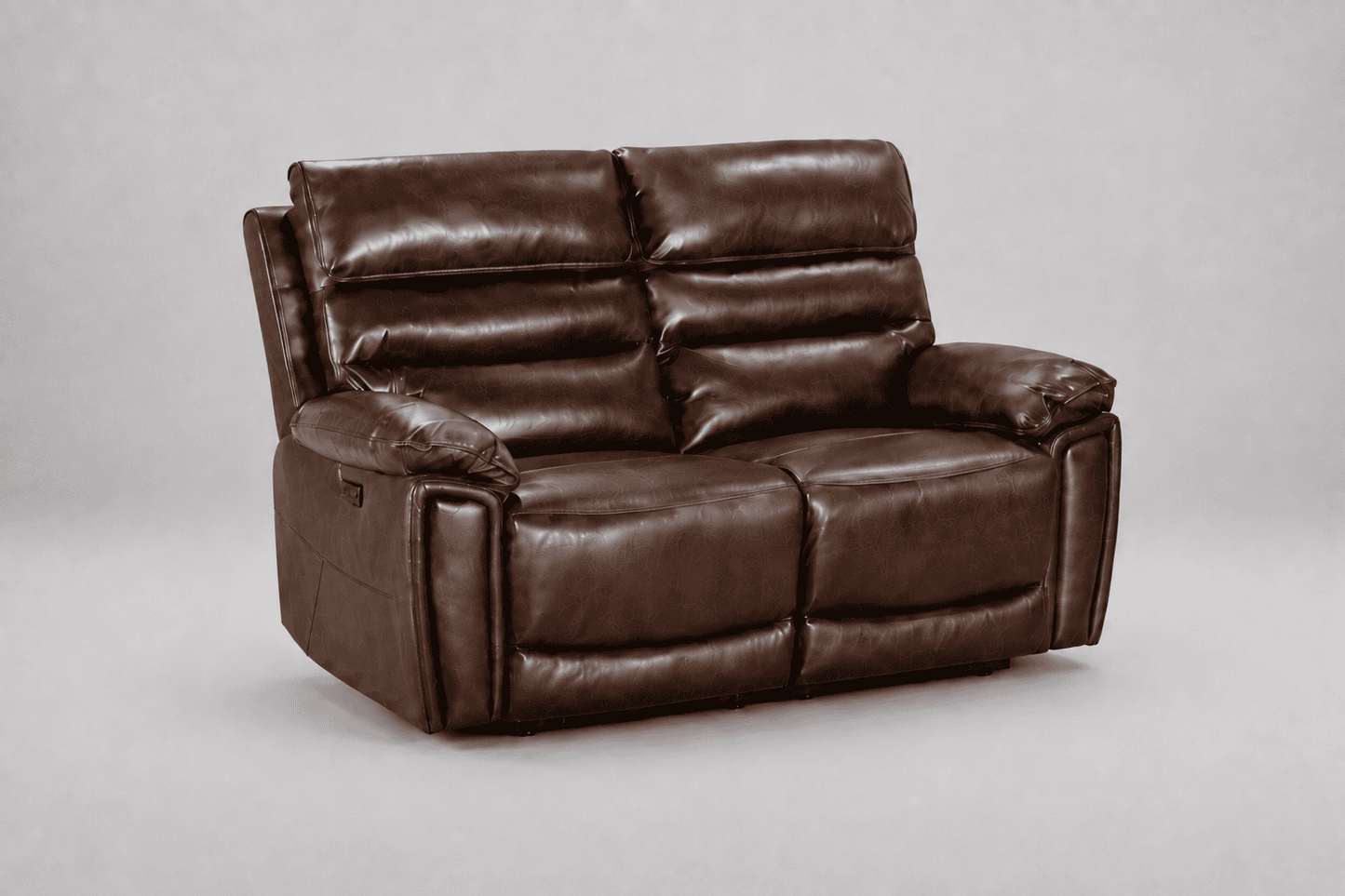 Calisese Brown Leather Electric Reclining Sofa 3 Seater + 2 Seater + Armchair Set Suite With USB Charging Ports & Drop Down Tray Table