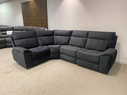 SPECIAL OFFER! Ronan Reversible Fabric Electric Recliner Corner Sofa With USB Ports LHF In Picture