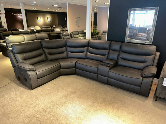 Cinema Corner Sofa - Smart Tech Power Recliner With Drinks Coolers & Extensive Features - 2C1C