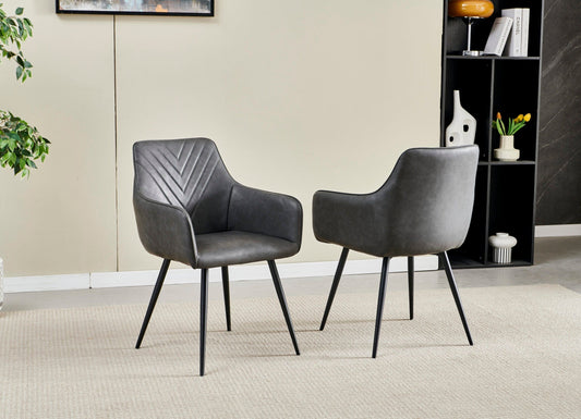 Complete Dining Set | 6 to 8 Dining Chairs + CHIGO Black & Gold Ceramic Extending Dining Table 160cm - 200cm