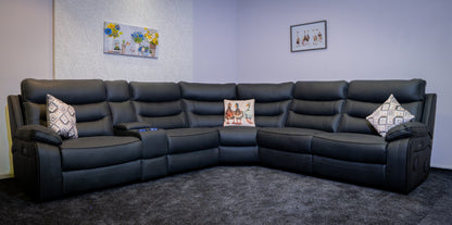 Cinema Corner Sofa - Smart Tech Power Recliner With Drinks Coolers & Extensive Features