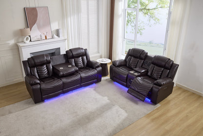 (Pre Order Promo Deal!) Zeus Grey, Black Or Brown Leather Cinema Sofa Set | 3 Seater + 2 Seater + Armchair or 3+2 | Online Only