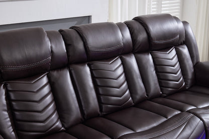 (Pre Order Promo Deal!) Zeus Grey, Black Or Brown Leather Cinema Sofa Set | 3 Seater + 2 Seater + Armchair or 3+2 | Online Only