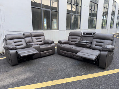 (Pre Order Promo Deal!) Chelsea Dark Grey, Light Grey, Or Brown Easy Clean Suede Fabric Cinema Sofa Set | 3 Seater + 2 Seater + Armchair or 3+2 | Online Only