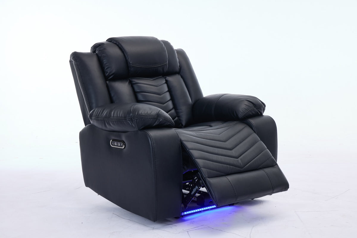 (Pre Order Promo Deal!) Zeus Grey, Black Or Brown Leather Cinema Sofa Set | 3 Seater + 2 Seater + Armchair or 3+2 | Online Only