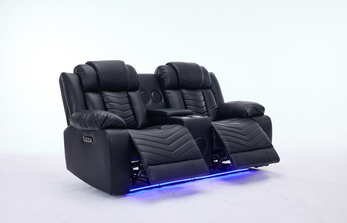 (Pre Order Promo Deal!) Zeus Grey, Black Or Brown Leather Cinema Sofa Set | 3 Seater + 2 Seater + Armchair or 3+2 | Online Only