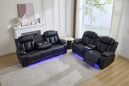 (Pre Order Promo Deal!) Zeus Grey, Black Or Brown Leather Cinema Sofa Set | 3 Seater + 2 Seater + Armchair or 3+2 | Online Only
