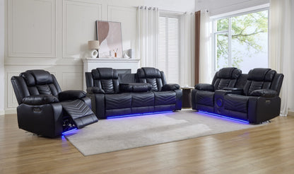 (Pre Order Promo Deal!) Zeus Grey, Black Or Brown Leather Cinema Sofa Set | 3 Seater + 2 Seater + Armchair or 3+2 | Online Only