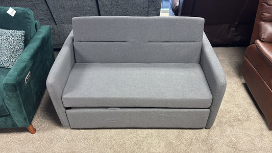 SOFA BED - 2 Seater Dark Grey Fabric Sofa Bed