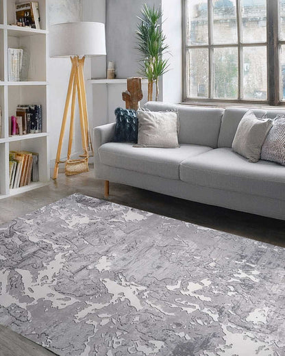 Ruby Abstract Grey Rug