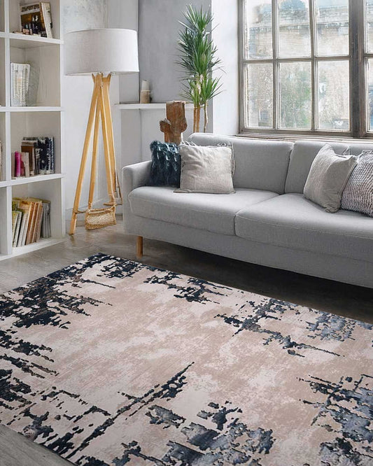Ruby Urban Fade Cream & Blue Rug
