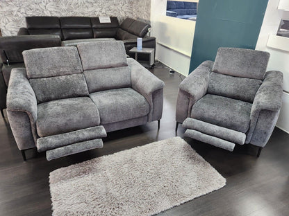 Tahiti Electric Recliner 2 Seater Sofa With USB Charging Ports & Adjustable Headrests