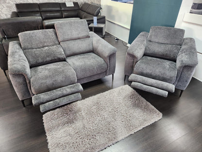 Tahiti Electric Recliner 2 Seater Sofa With USB Charging Ports & Adjustable Headrests