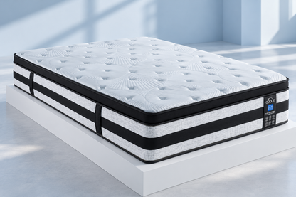 (Back In Stock 15th December) "Riviera" Luxury Pillow Top Pocket Sprung Mattress With 3D Boarder Support King | Double | Single Sizes Available