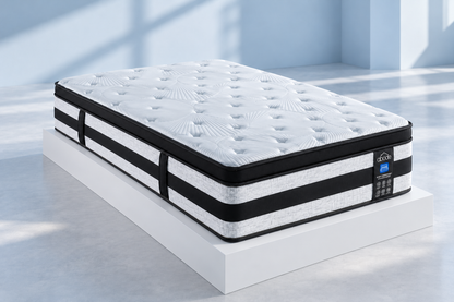 (Back In Stock 15th December) "Riviera" Luxury Pillow Top Pocket Sprung Mattress With 3D Boarder Support King | Double | Single Sizes Available