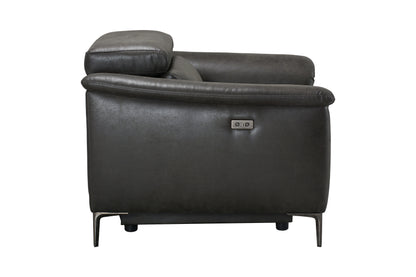 Tahiti Resilience Suede Electric Recliner Sofa Range With USB Charging Ports & Adjustable Headrests