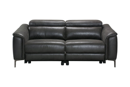 Tahiti Resilience Suede Electric Recliner 3 Seater Sofa With USB Charging Ports & Adjustable Headrests