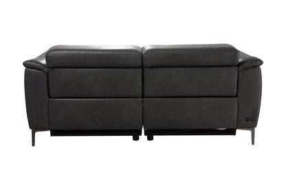 Tahiti Resilience Suede Electric Recliner 3 Seater Sofa With USB Charging Ports & Adjustable Headrests
