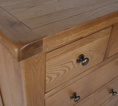 Torino Real Hardwood Oak 2+3 Drawer Chest