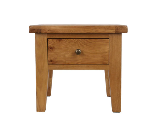 Torino Real Hardwood Oak Lamp Table