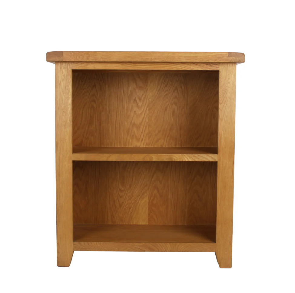 Torino Low Real Hardwood Oak Bookcase