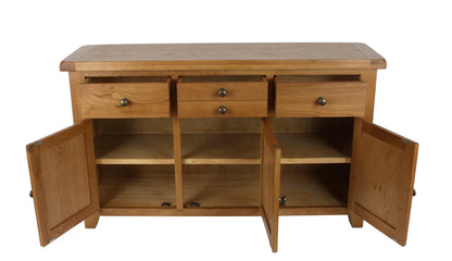 Torino Real Hardwood Oak Large Sideboard