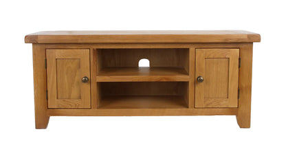 Torino Large Real Hardwood Oak TV Unit