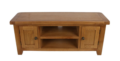 Torino Large Real Hardwood Oak TV Unit