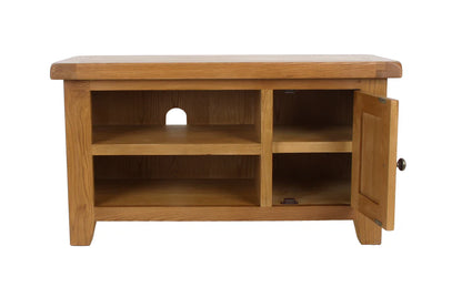 Torino Small Real Hardwood Oak TV Unit