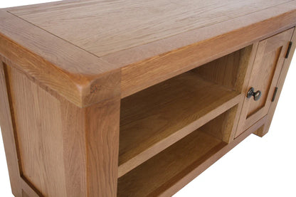 Torino Small Real Hardwood Oak TV Unit