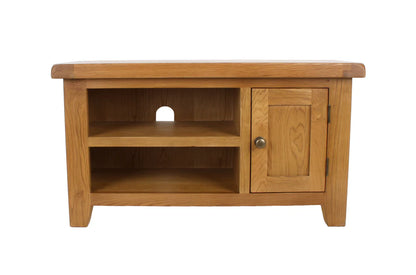 Torino Small Real Hardwood Oak TV Unit