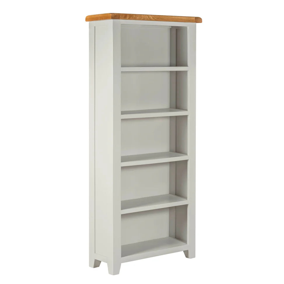Lucca Tall Real Hardwood Oak Bookcase
