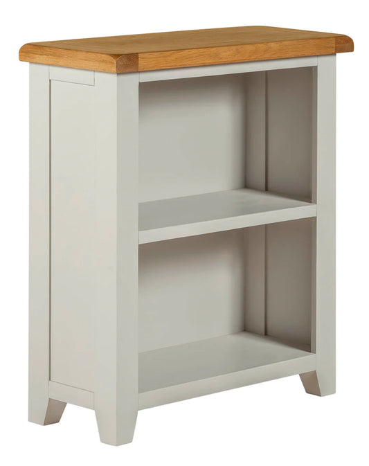 Lucca Low Real Hardwood Oak Bookcase