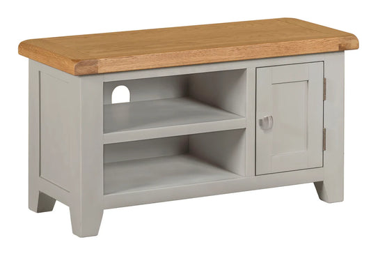 Lucca Small Real Hardwood Oak TV Unit