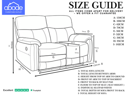DFS Milano Brown Leather Electric Reclining 3 Seater + 2 Seater Sofa Suite Set | USB Ports | Drop Down Tray Table | Pocket Sprung Seats | Couch |